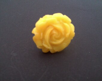 pretty ring pink translucent lemon yellow polymer clay