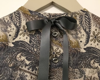 Liberty of London Floral Blouse Long Sleeve with Ribbon