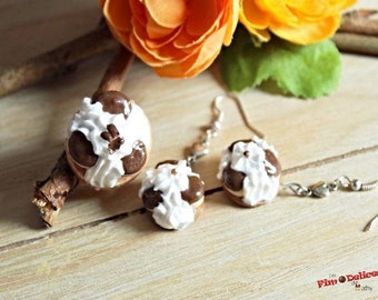 fimo cake, fimo chocolate cake, fimo gourmet necklace, fimo gourmet jewellery, fimo costume jewellery, fimo creations
