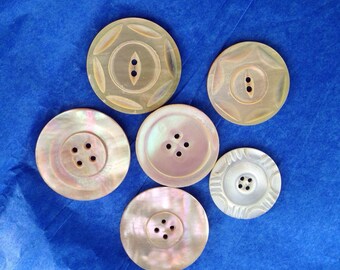 Vintage mother of pearl buttons