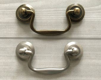 96 mm Weiß Silber Griffe für Möbel Griff Knäufe Möbelgriffe