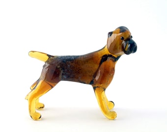 Color Glass Kurzhaar Figurine.Dog Figurine Glass.Figure miniature.glass lampwork.glass dog sculpture.dog figurine.(e10)