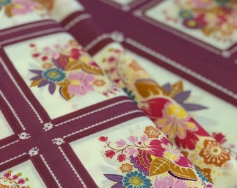 Anna Maria Horner Little Folks Voile, Square Dance in Berry , cotton voile ,Fabric Canada/One Panel