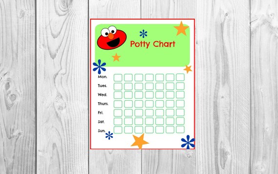 elmo potty training chart