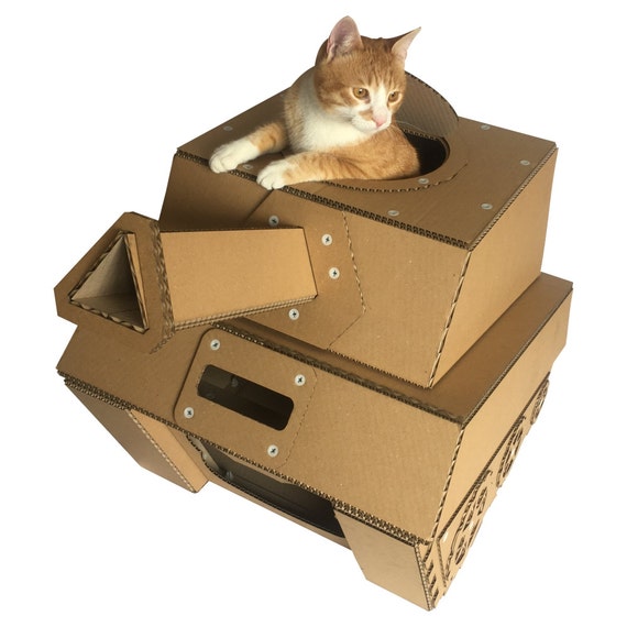 Tank Cardboard Cat House Cat Bed Cat Carrier Cat Condo Cat