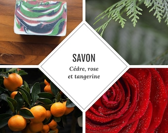 SOAP cedar, pink and tangerine