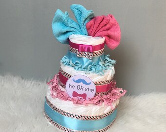 He or she gender reveal Luiertaart