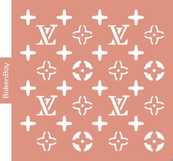 Louis Vuitton Cake Stencil Cookie Stencil Designer Stencil