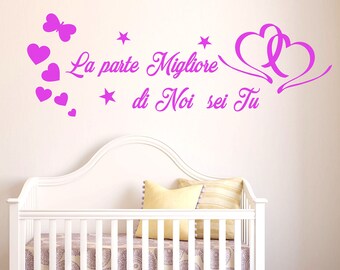 Son dedicated wall sticker the best part of us is you-phrases in English