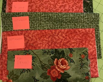 Green & Rust Fabric Group