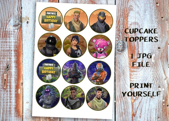 Printable Fortnite Cupcake Toppers Printable Fortnite Cupcake Toppers - 570 x 406 jpeg 86kB