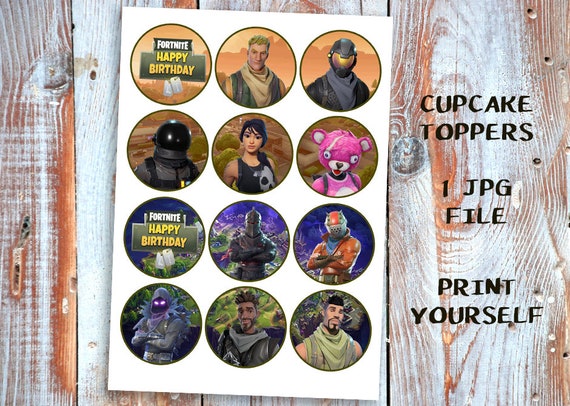 Printable Fortnite Cupcake Toppers - 570 x 406 jpeg 86kB