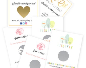 Scratch Off Tickets | Scratch and Win Cards | Small Business Packaging Supplies | 3x4 Inches