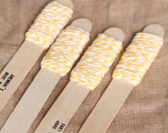 Bakers twine bianco e giallo 9m / 9m of Yellow and White Bakers Twine