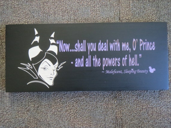 Disney Villains Sleeping Beauty villain Maleficent quote