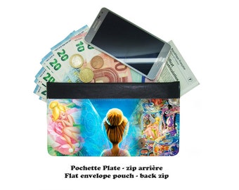 Zip envelope pouch - tinkerbell fée clochette - #008