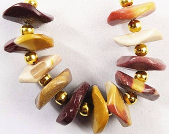 Large Natural Mookaite 18mm Gemstone Beads/ 18mm Focal Bead