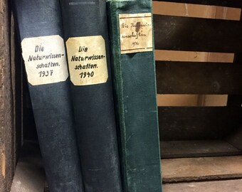 Bound Complete Vintage 1940 "the Natural sciences" magazines science