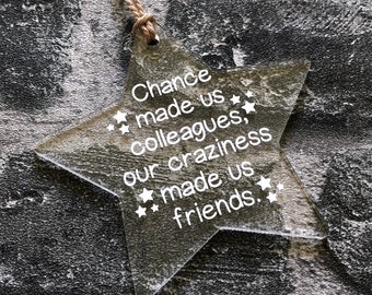 Chance Made Us Colleagues ~ Engraved Colleague Gift ~ Colleague Quote ~ Colleague Plaque ~ Colleague Sign ~ Coworkers Gift ~ Friends Gift