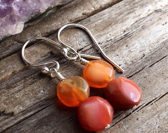 Mexican Fire Opal Earrings