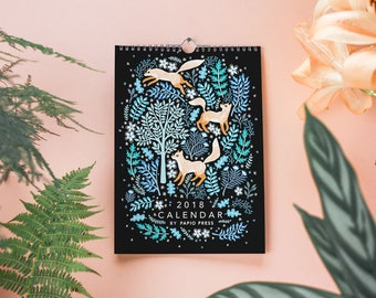 2018 Flora & Fauna Wall Calendar