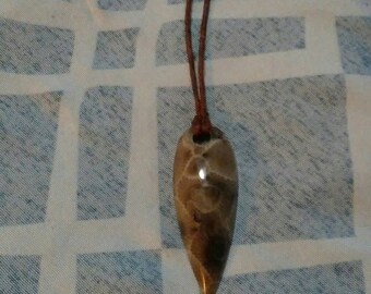 Hand Made Petoskey Stone Pendant