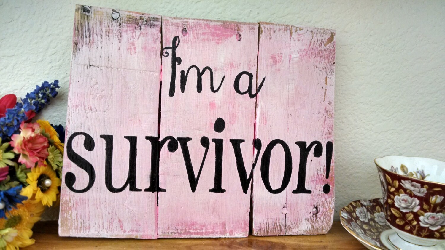 Pallet wall decor rustic uplifting signs wall hanging quote