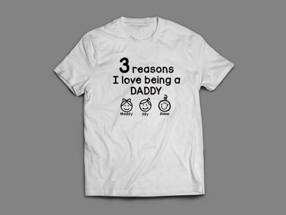 Father's Day Shirt Reasons I love being a Daddy/Grandpa Shirt S-4XL and Long Sleeve Available Grandpa Shirt Fathers Day