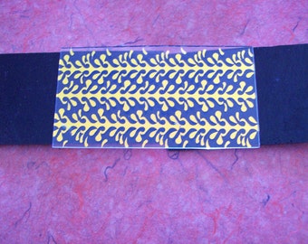 Hand Etched Dichroic Glass