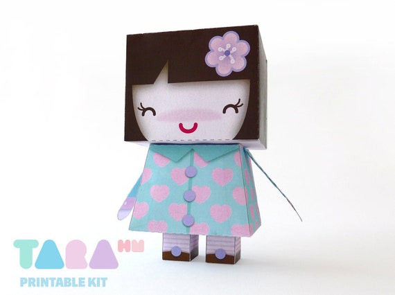 DIY Printable Cutout Doll DIY Paper Doll Kawaii Printable