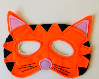 Kids Tiger Mask, Adult Tiger Mask, Felt Tiger Mask, Tiger Costume, Tiger Who Came to Tea Costume, World Book Day Tiger Outfit Robins Bobbins