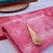Hand dyed 100 percent wool fabric - "Coral" - mottled wool for rug hooking - appliqué - penny rugs - Maine fiber art