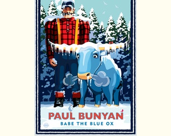 Landmark MN | Paul Bunyan Winter by Mark Herman