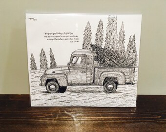 Bagged print (11x13) Luke 2:10&11 I bring you good tidings of great joy, which shall be to all people.