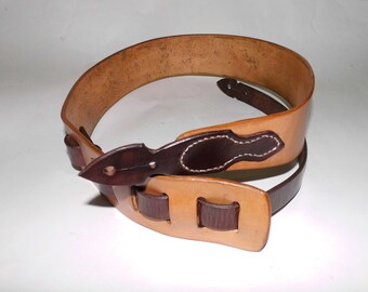 Personalized Leather Guitar Strap Custom made. Gift