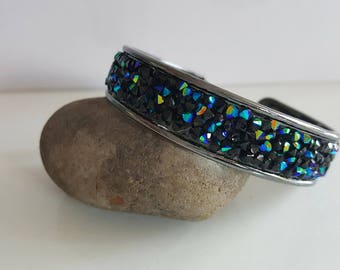 Beaded blue and black tops