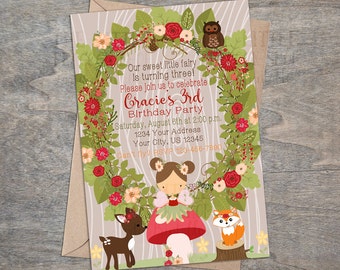 Woodland Fairy Carte De Vœux 145 X 145 Mm [u3712