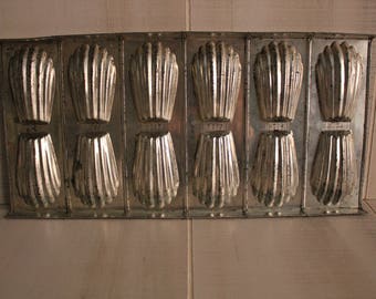 Madeleine Baking Tin, Madeleine Mold, Vintage Baking Tin, French Madeleine Tin, Bakeware, French Bakeware