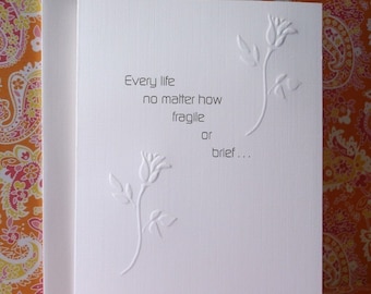 Baby Loss / Miscarriage Sympathy Card F
