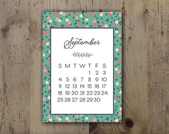 2018 Floral Calendar - Desk Calendar, Comb Bound, Wall Calendar, or Single Pages