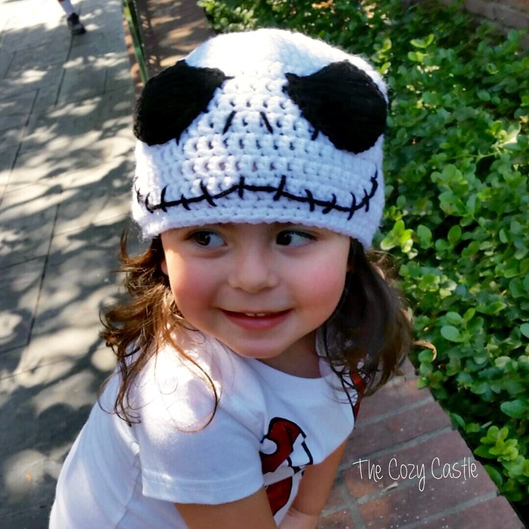 Jack Skellington beanie crocheted Nightmare Before Christmas