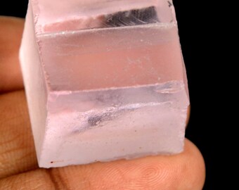 147.95 Ct Uncut Pink Morganite 25 x 23 mm Gemstone Rough