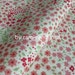 cotton fabric, elegant warm pink mini flowers print fine cotton fabric, half yard by 54" wide