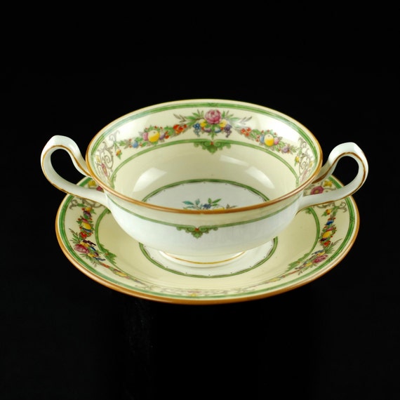 Antique Mintons Bone China Stratford Double