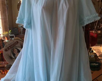 Vintage 60’s st michael nylon peignoir robe burlesque