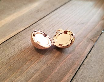 Locket Pendant Round Locket Gold Locket Ball Locket Photo Locket Picture Locket Gold Pendant Gold Photo Locket PREORDER