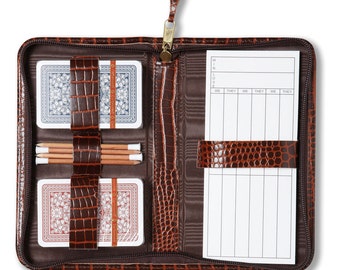 Leather Crocodile Grained Bridge Case