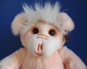 Vintage Pig Stuffed Animal Dumplings IKC 24K Polar Puff Special Effects Mighty Star Stuffed Plush Animal 1990s Toys Soft Sculpture Pigalilly