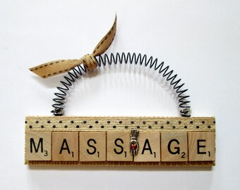 Massage Scrabble Tile Ornament