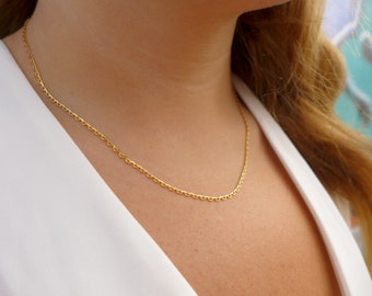 Dainty Gold Chain Necklace | Chain Necklace | Gold Necklace | Dainty Necklace | Minamalist Necklace | Thin Necklace | Delicate Necklace |